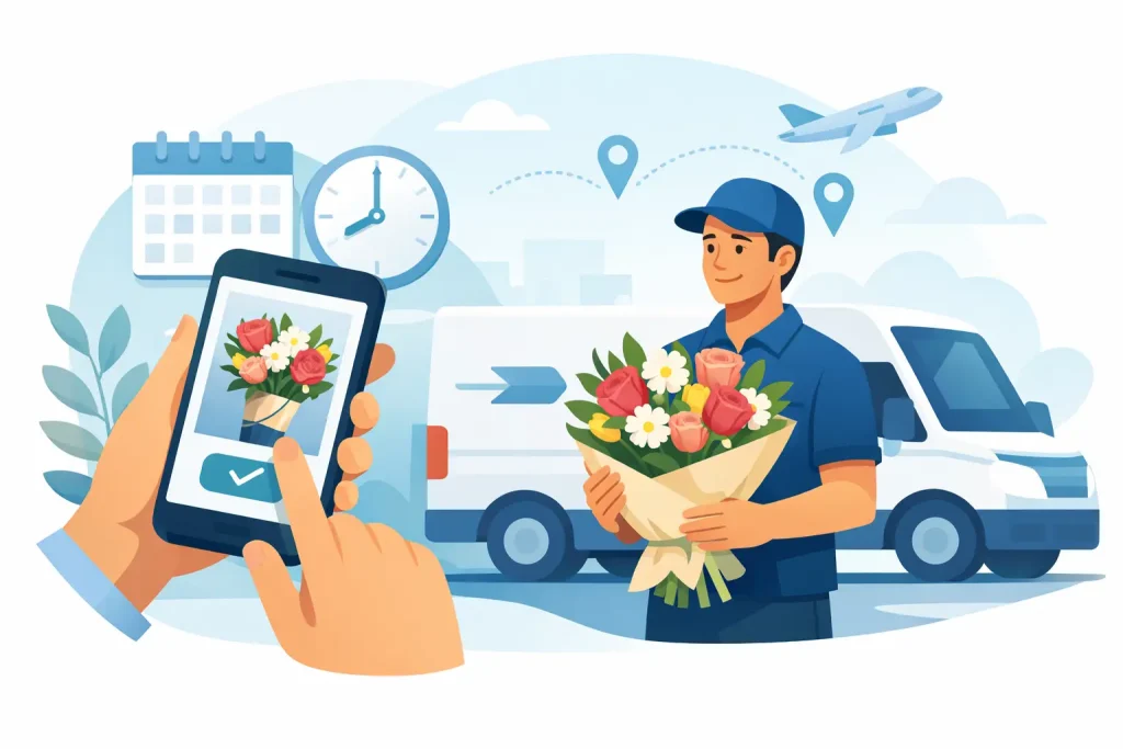 How to Send Flowers Same Day Delivery