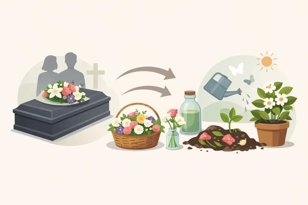 What Happens to Funeral Flowers?