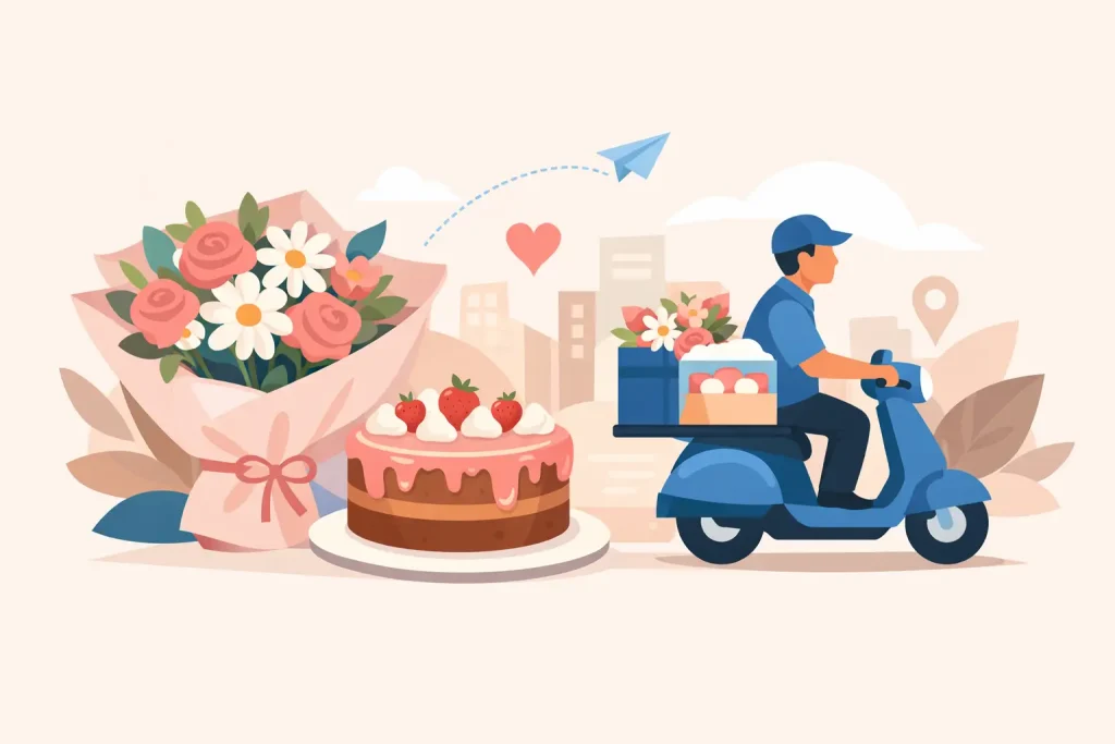 Flowers With Cake Delivery Made Easy