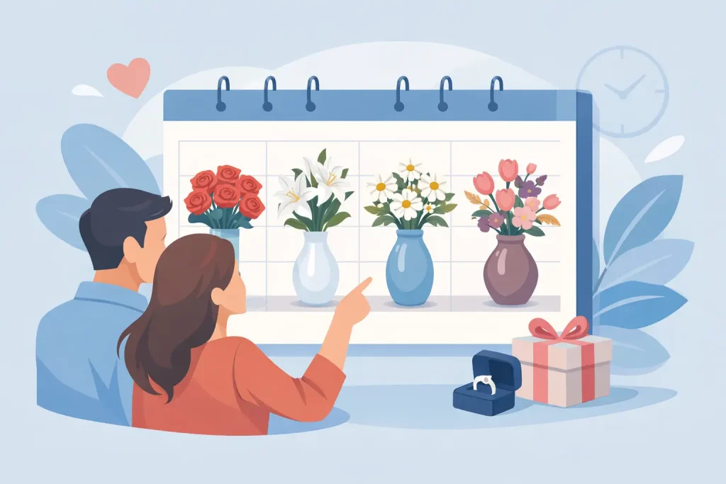 How to Pick Anniversary Flowers by Year