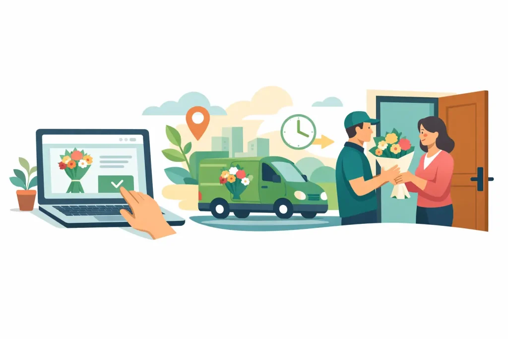 How Florist Delivery Works From Cart to Door