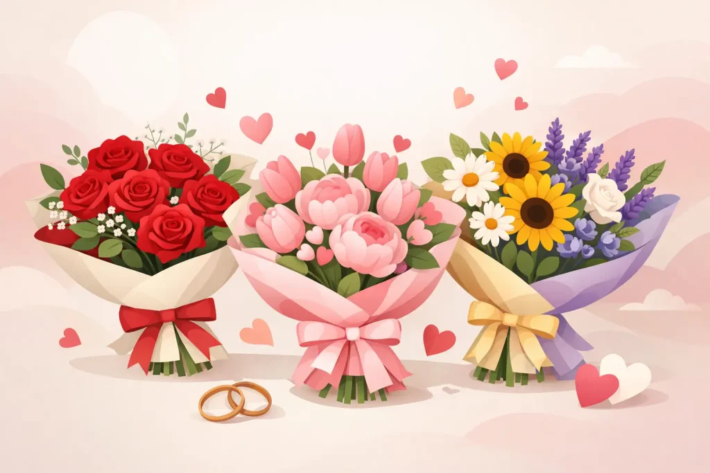 Romantic Bouquet Color Meanings for Every Love