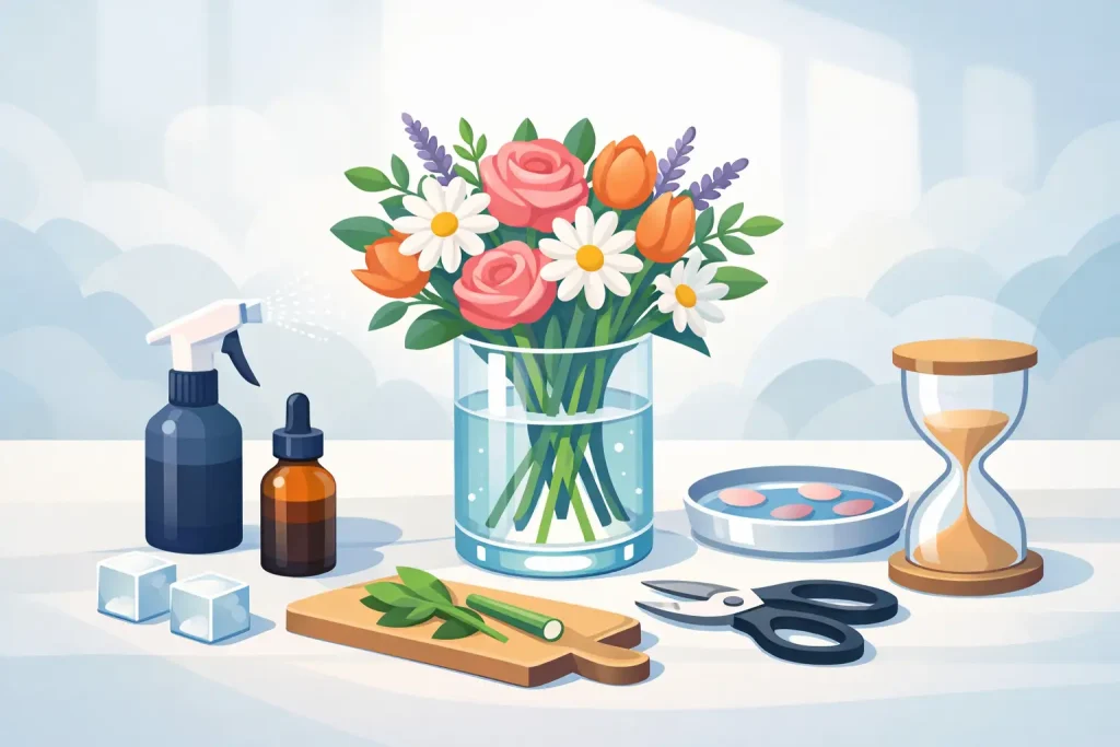 How to Preserve Cut Flowers for 7-10 Days